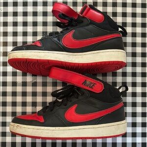 Nike Black and Red Heritage Sneakers